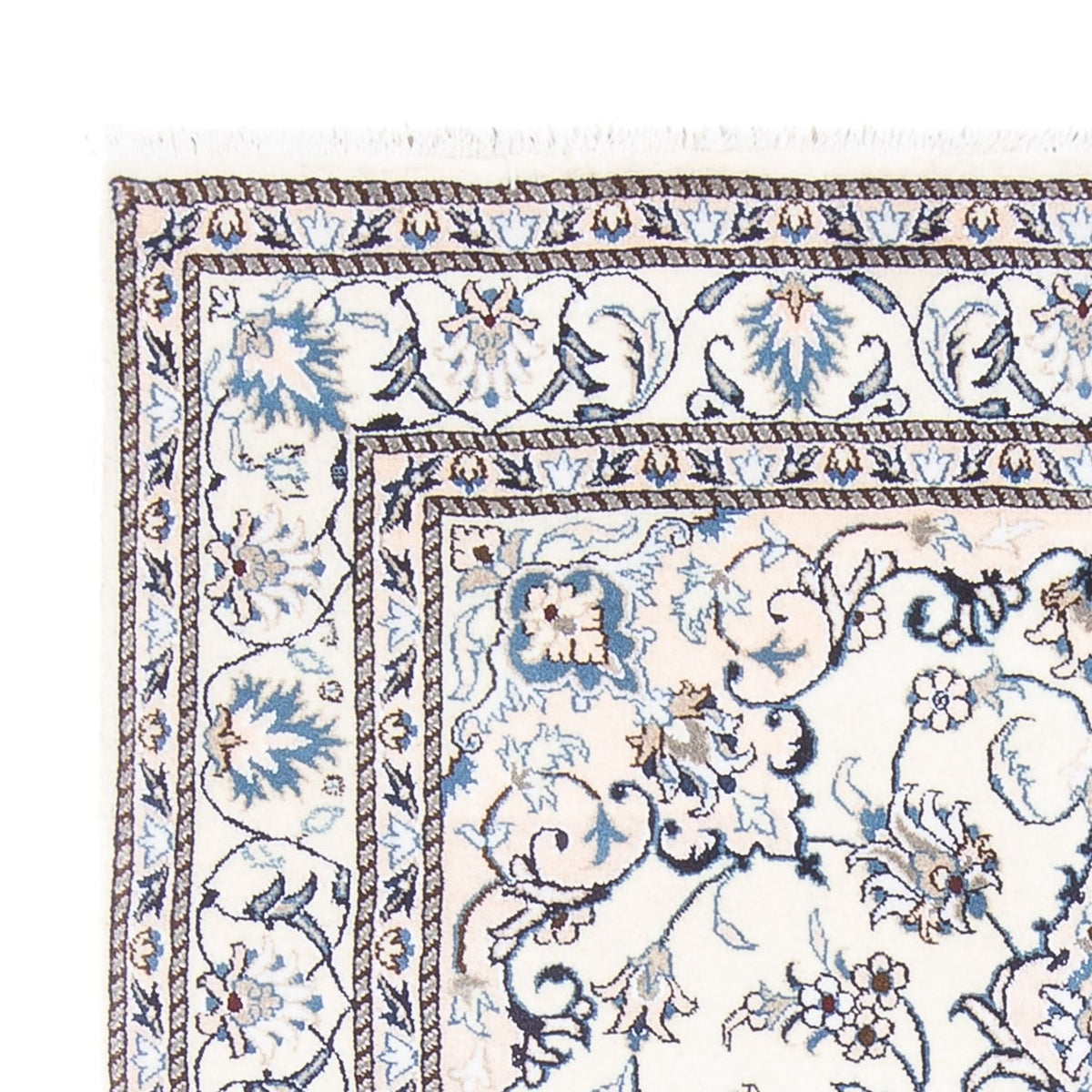 Dywan perski - Nain - Królewski - 197 x 147 cm - kremowy