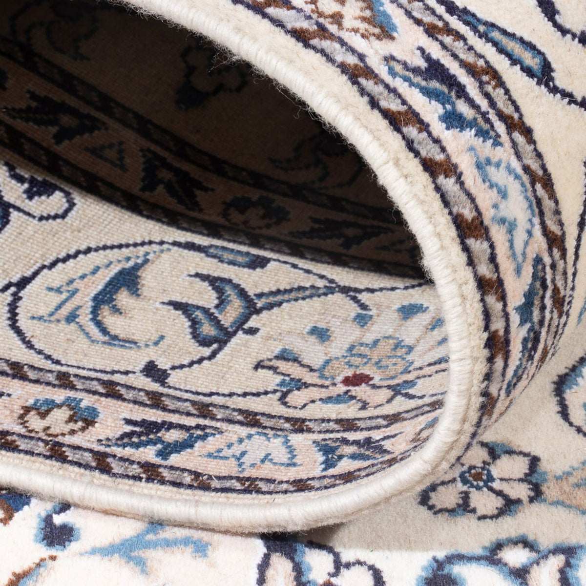 Dywan perski - Nain - Królewski - 197 x 147 cm - kremowy