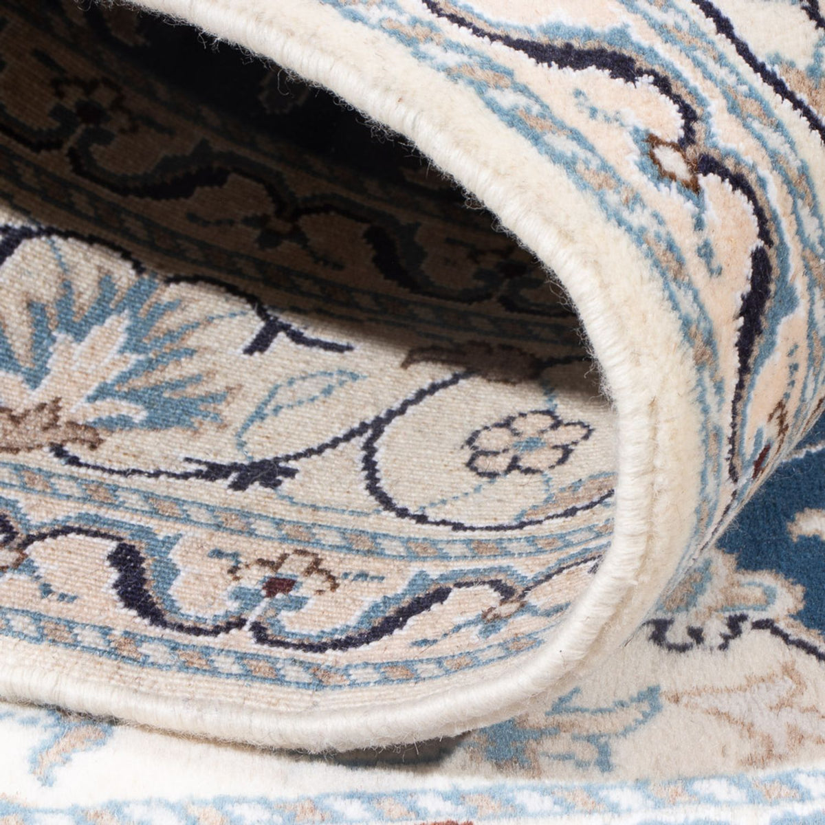 Dywan perski - Nain - Królewski - 196 x 147 cm - niebieski