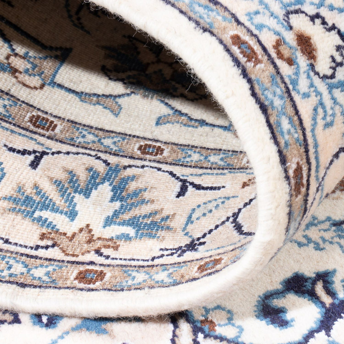 Dywan perski - Nain - 188 x 116 cm - kremowy