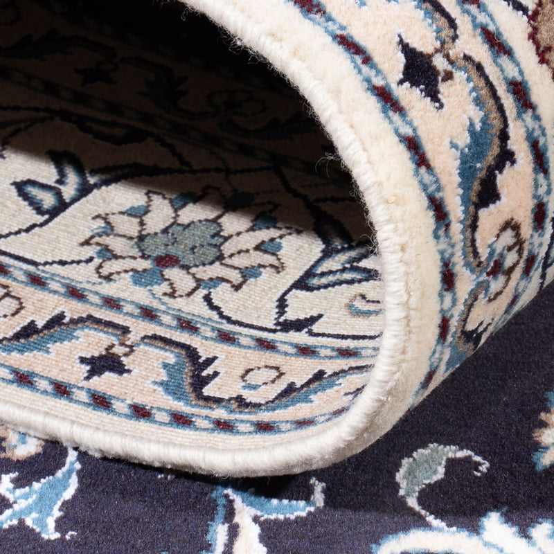 Dywan perski - Nain - 232 x 168 cm - ciemnoniebieski