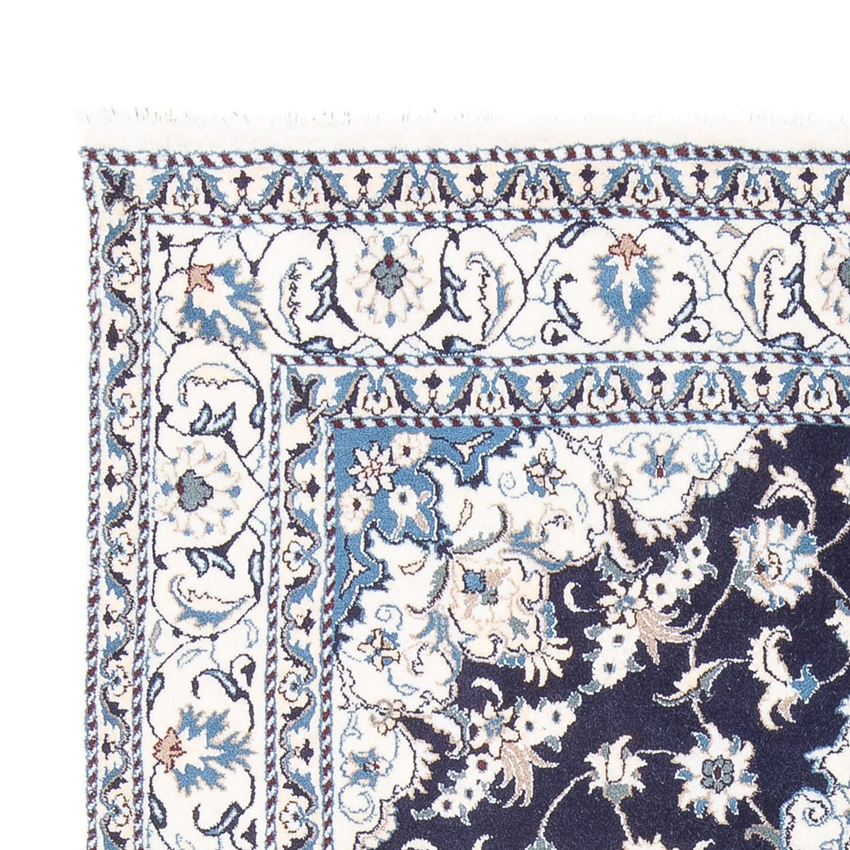 Dywan perski - Nain - 226 x 167 cm - ciemnoniebieski