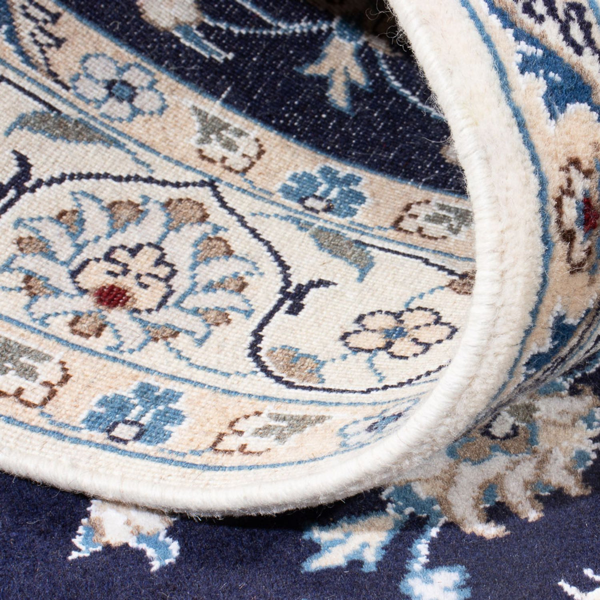 Dywan perski - Nain - 200 x 120 cm - ciemnoniebieski