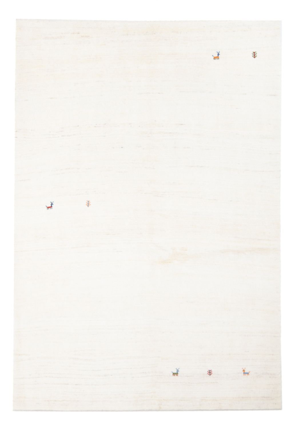 Dywan Gabbeh - perski - 205 x 150 cm - kremowy