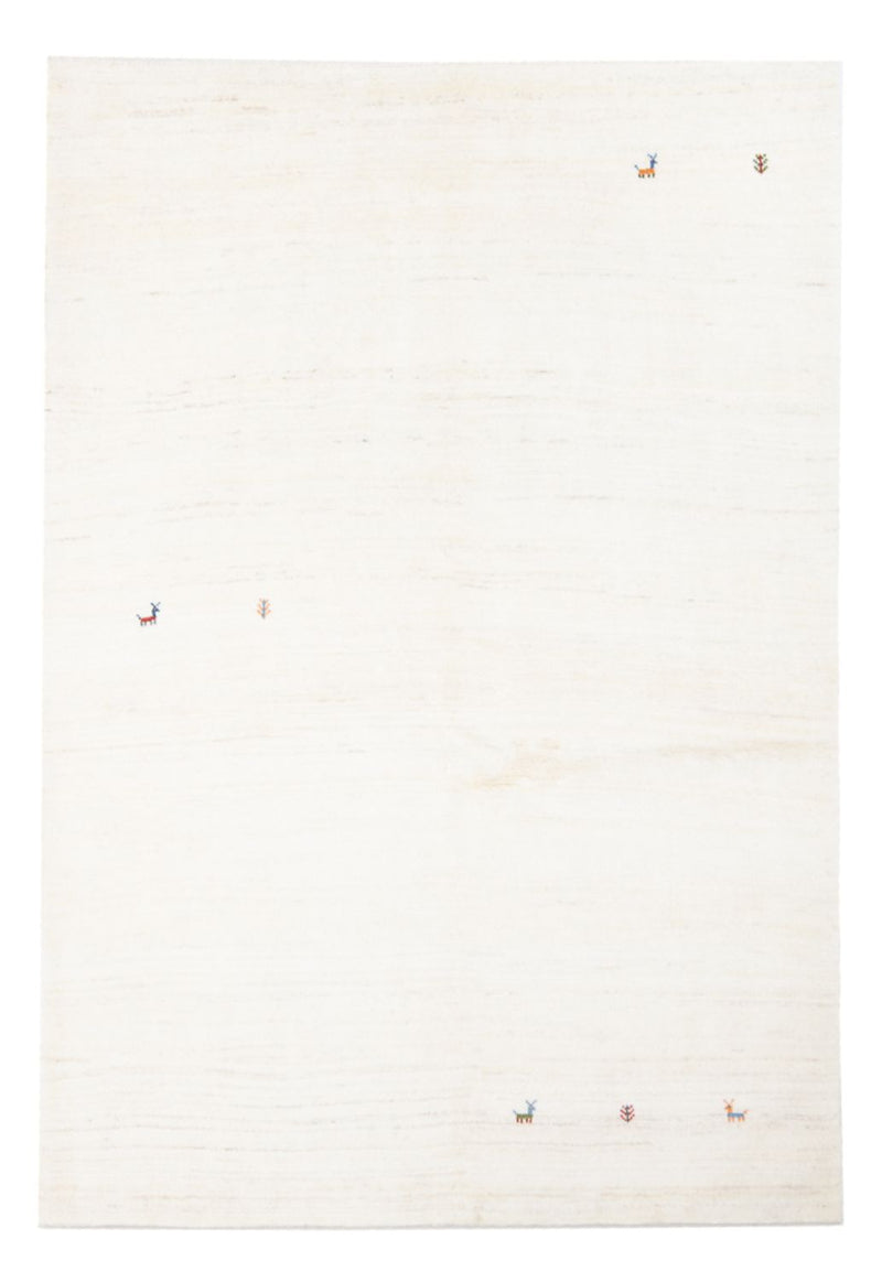 Dywan Gabbeh - perski - 205 x 150 cm - kremowy