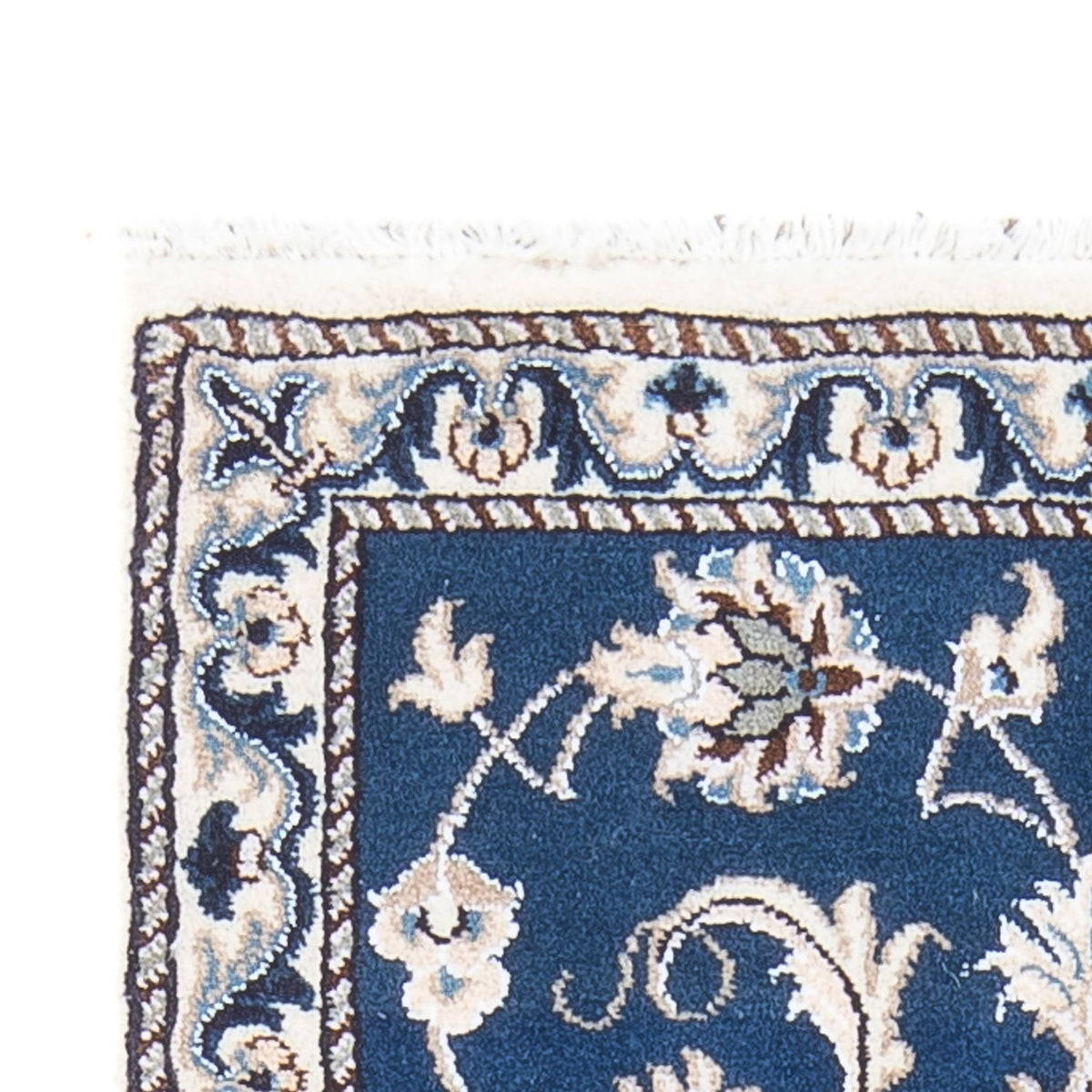 Dywan perski - Nain - 141 x 70 cm - niebieski