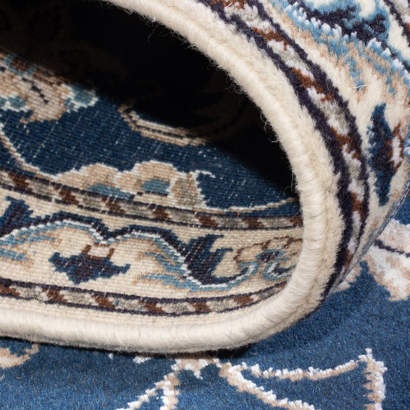 Dywan perski - Nain - 141 x 70 cm - niebieski