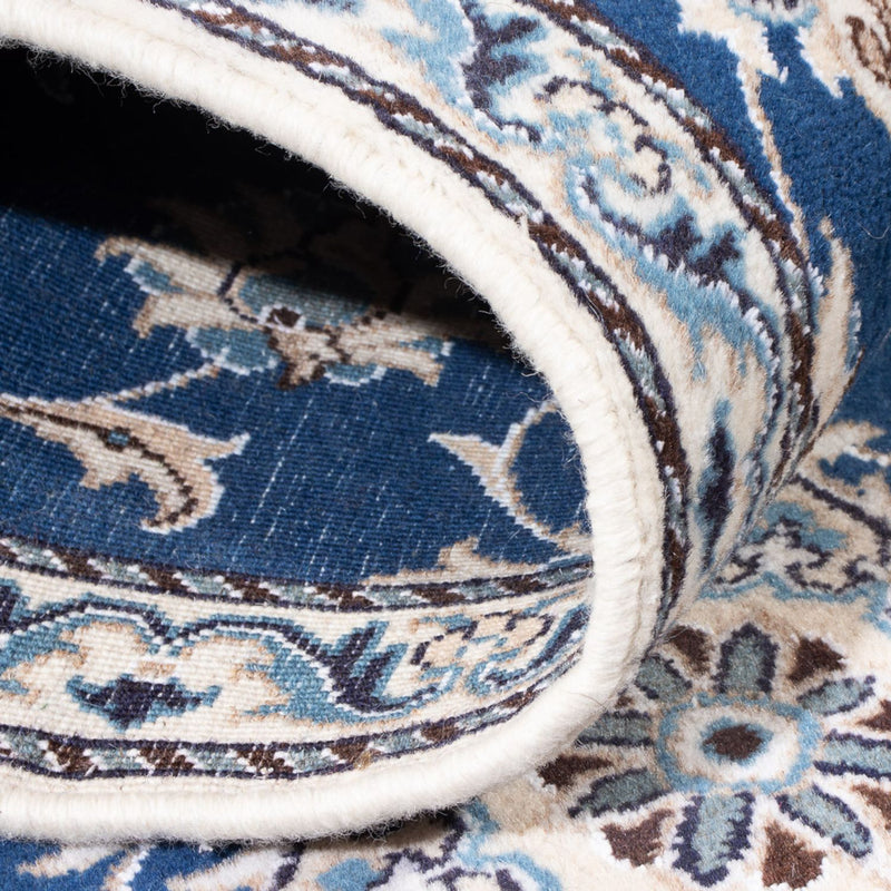 Biegacz Dywan perski - Nain - 196 x 77 cm - niebieski