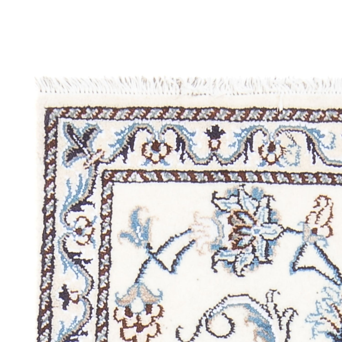 Dywan perski - Nain - 144 x 65 cm - kremowy