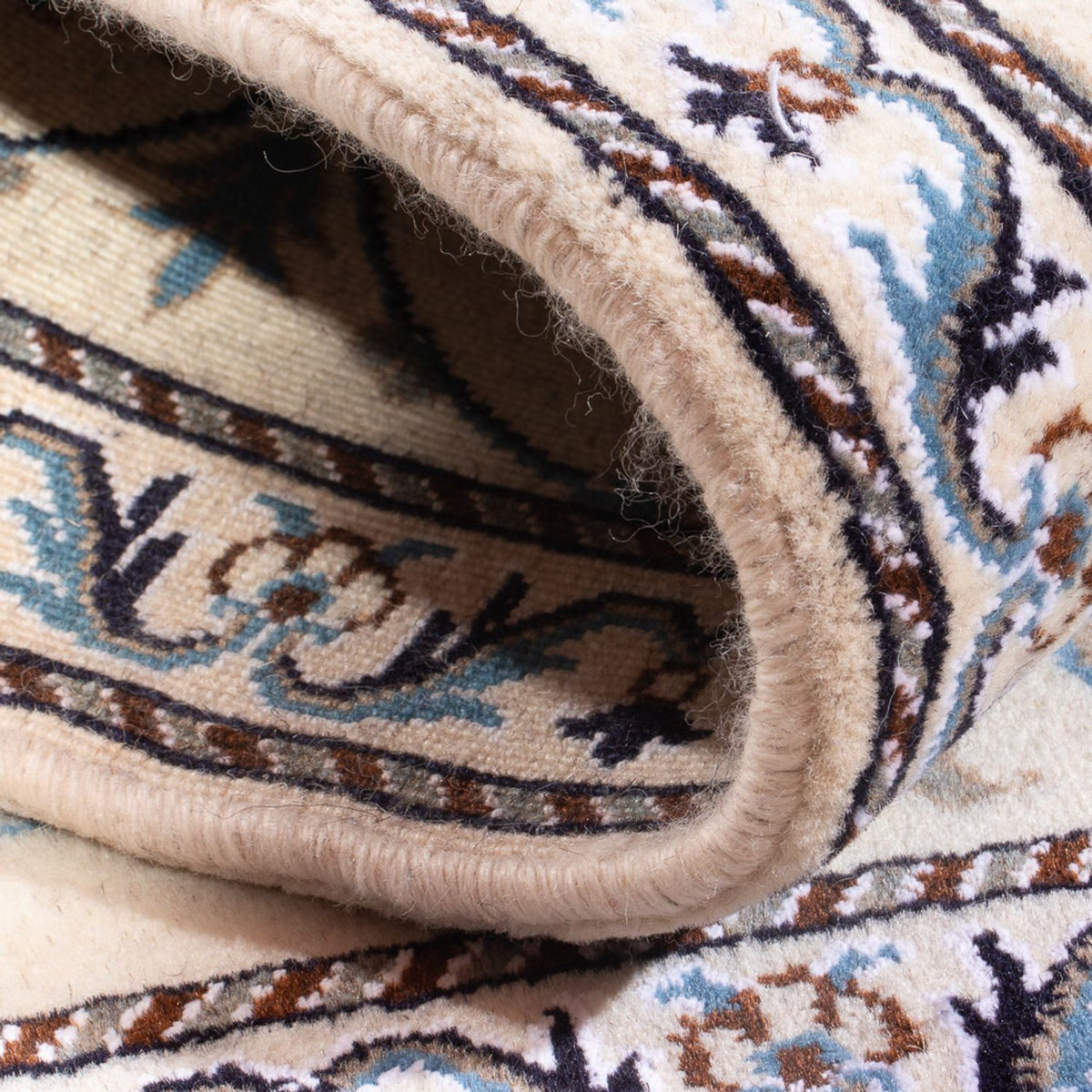 Dywan perski - Nain - 132 x 86 cm - kremowy