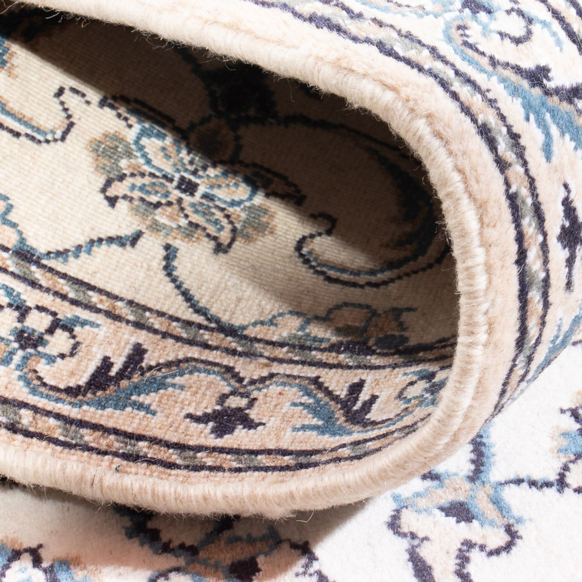 Dywan perski - Nain - 136 x 68 cm - kremowy