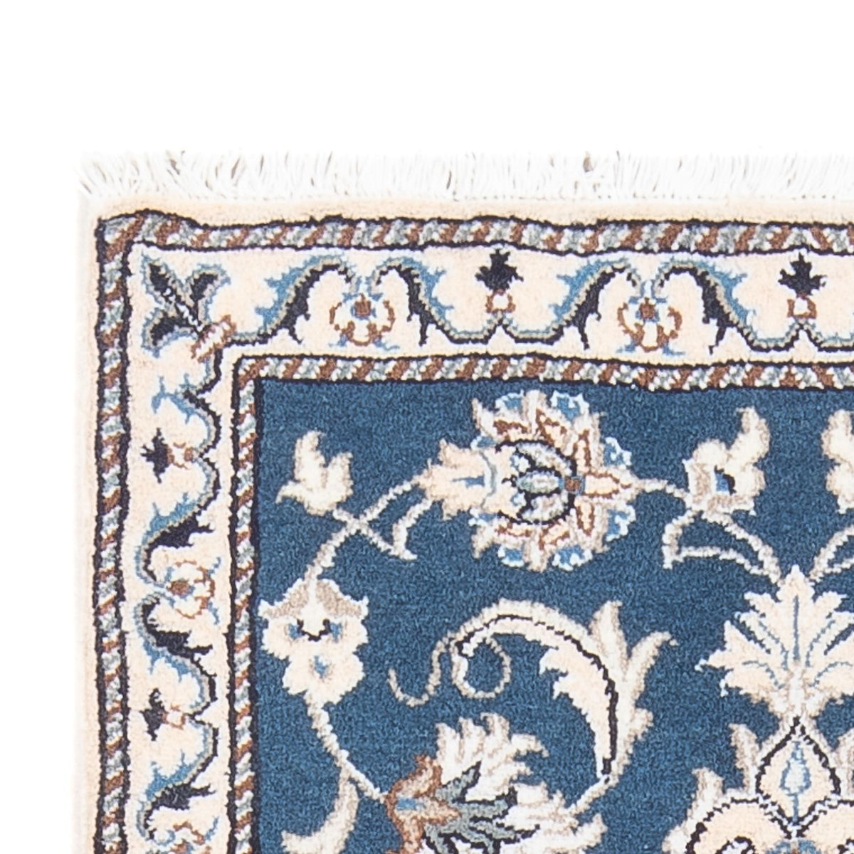 Dywan perski - Nain - 136 x 70 cm - niebieski