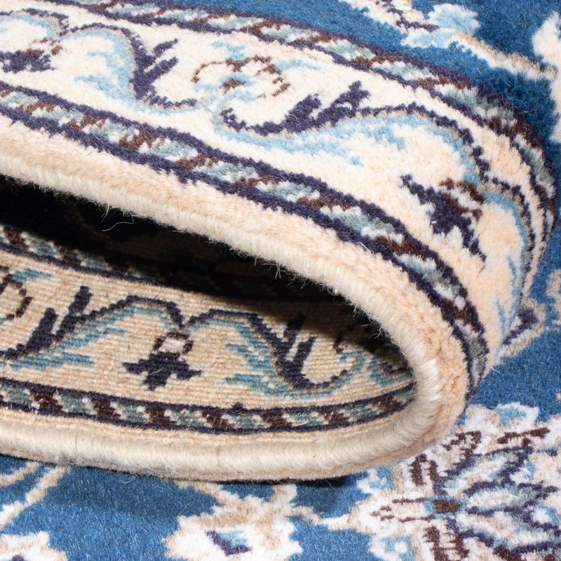 Dywan perski - Nain - 134 x 69 cm - niebieski