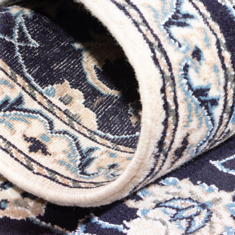 Dywan perski - Nain - 137 x 69 cm - ciemnoniebieski