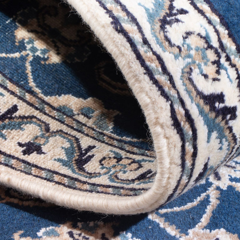 Dywan perski - Nain - 141 x 72 cm - niebieski