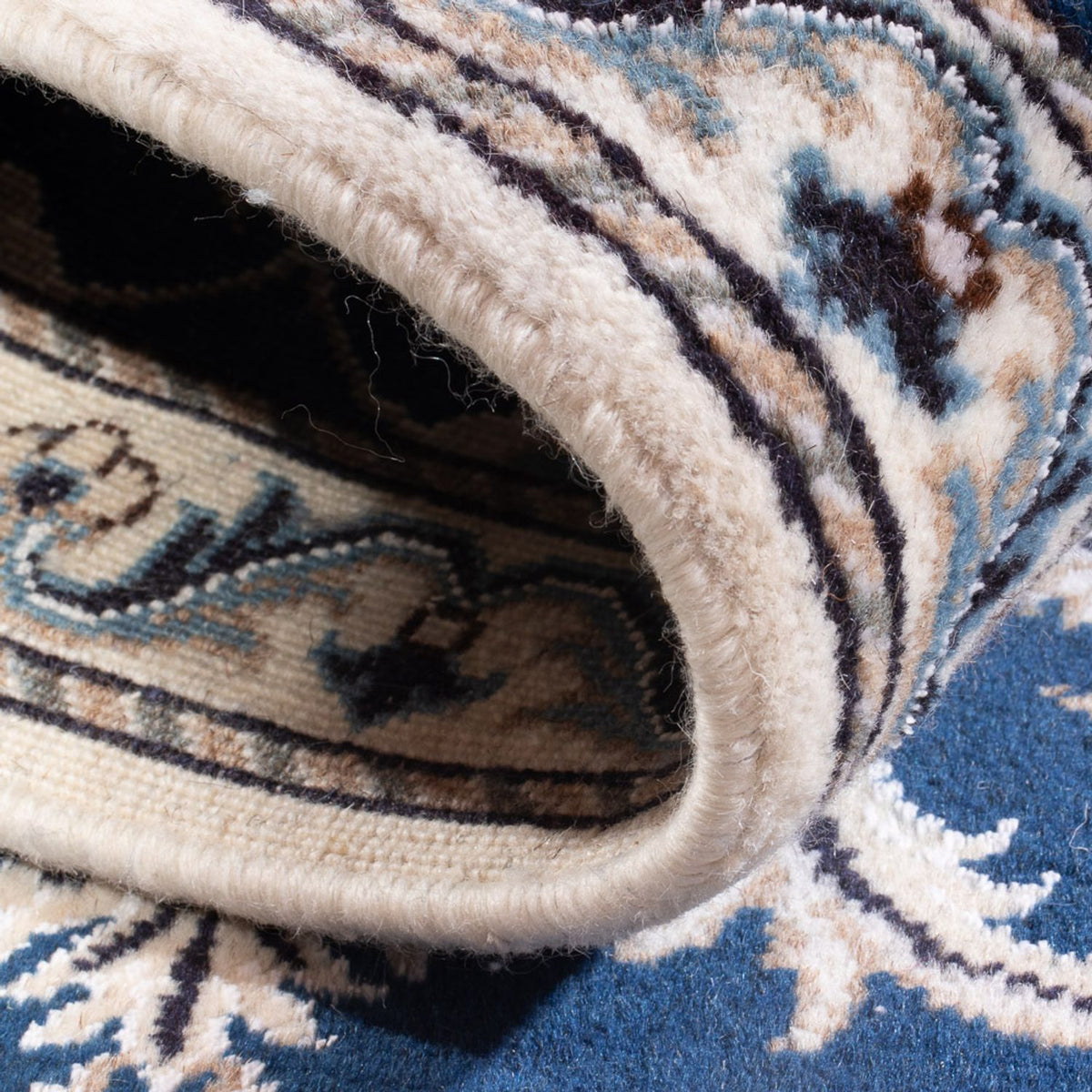 Dywan perski - Nain - 140 x 70 cm - niebieski