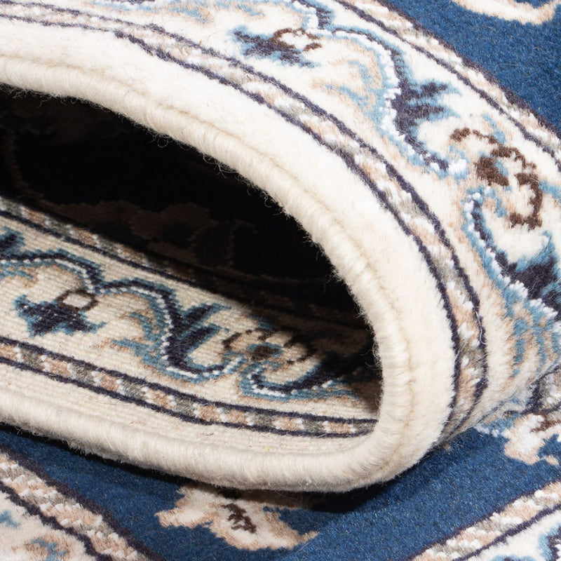 Dywan perski - Nain - 137 x 70 cm - niebieski