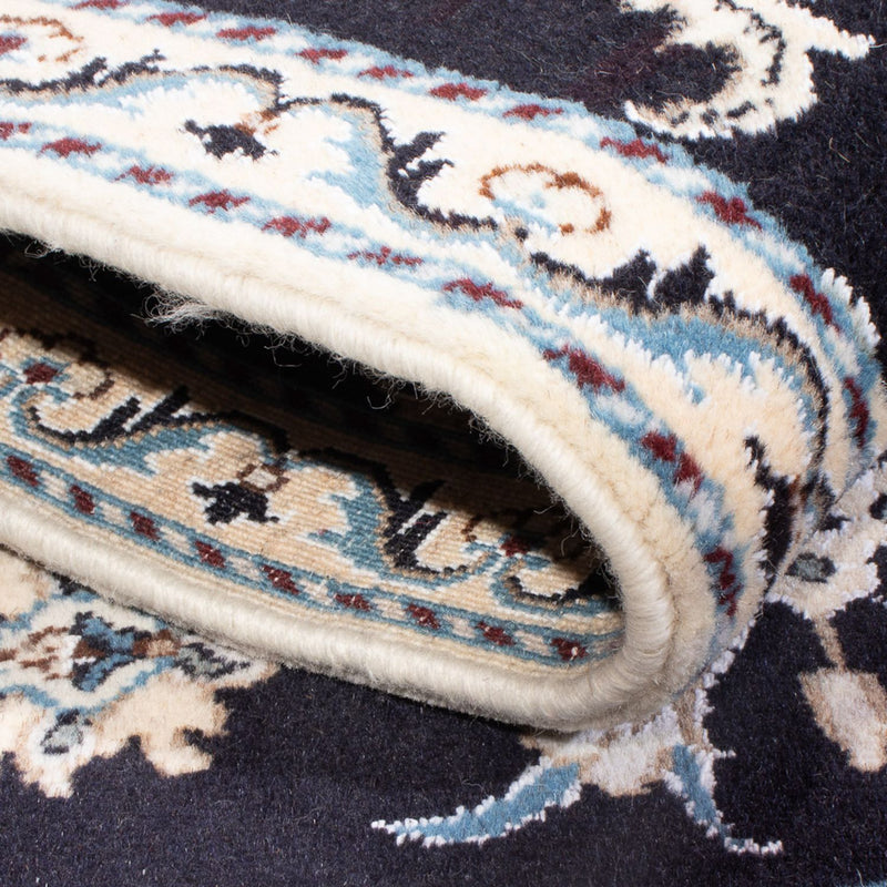 Dywan perski - Nain - 137 x 89 cm - ciemnoniebieski