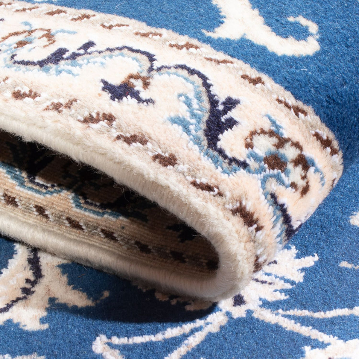 Dywan perski - Nain - 135 x 70 cm - niebieski