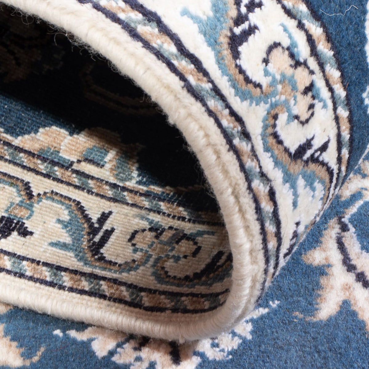 Dywan perski - Nain - 142 x 70 cm - niebieski