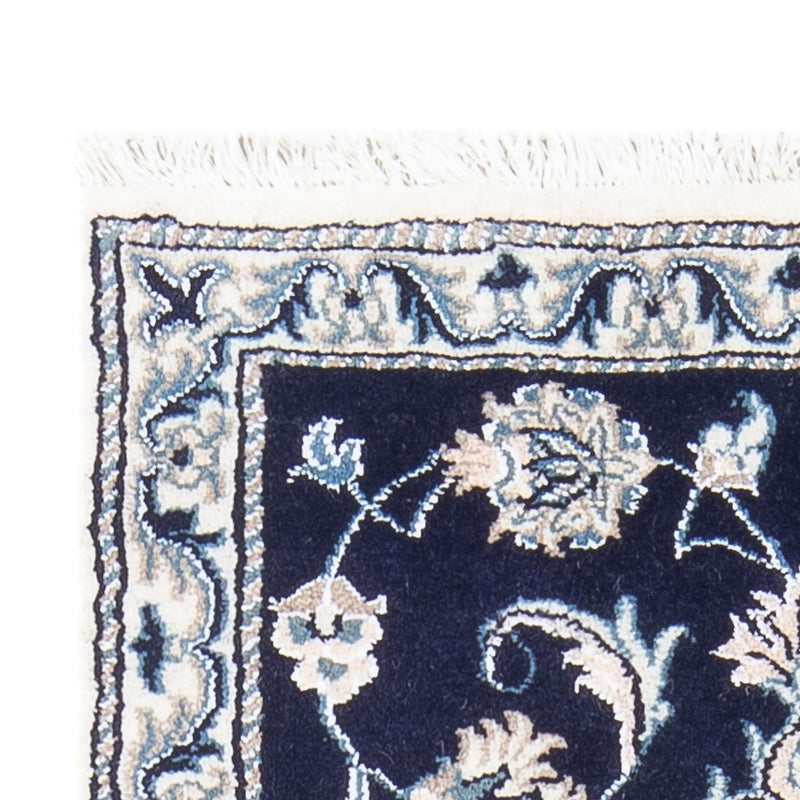 Dywan perski - Nain - 141 x 70 cm - ciemnoniebieski