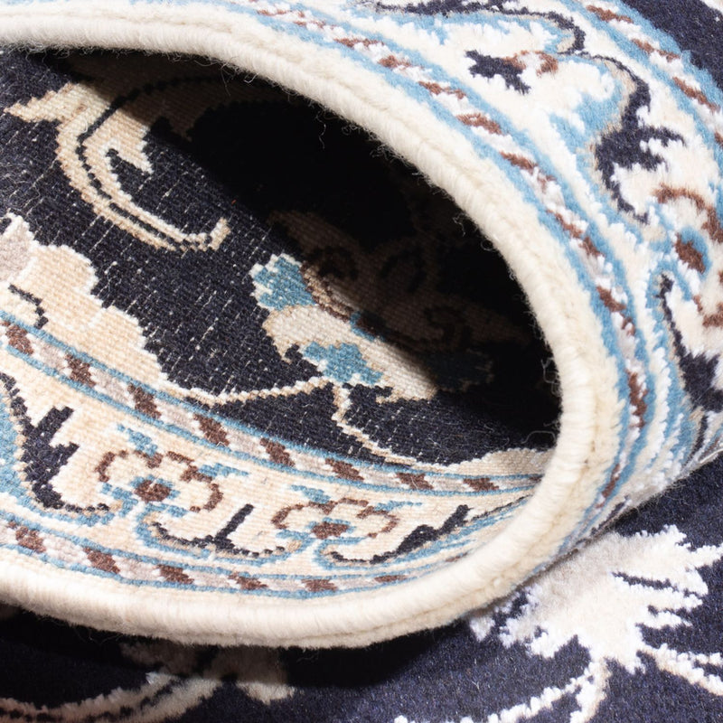 Dywan perski - Nain - 134 x 70 cm - ciemnoniebieski