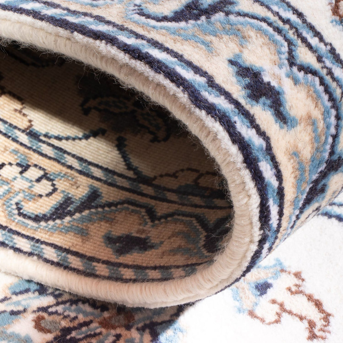 Dywan perski - Nain - 137 x 68 cm - kremowy