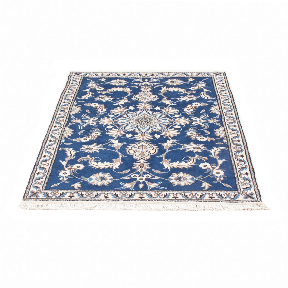 Dywan perski - Nain - 135 x 89 cm - niebieski