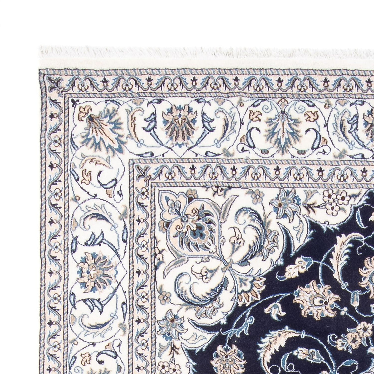 Dywan perski - Nain - 301 x 197 cm - ciemnoniebieski