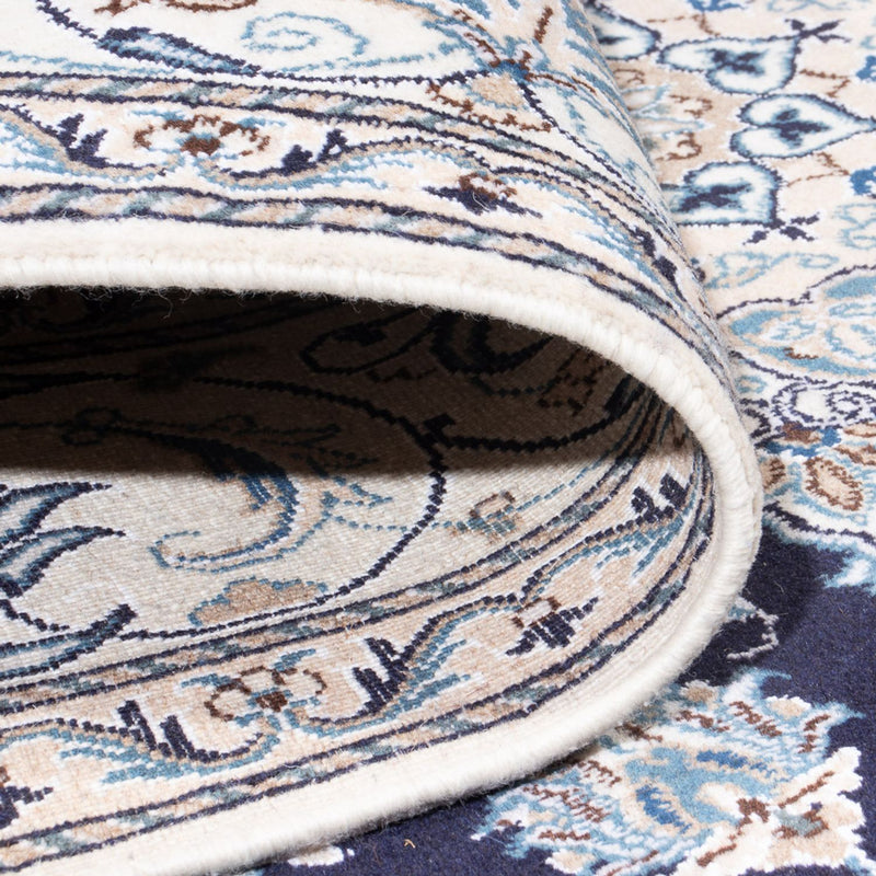 Dywan perski - Nain - 301 x 197 cm - ciemnoniebieski