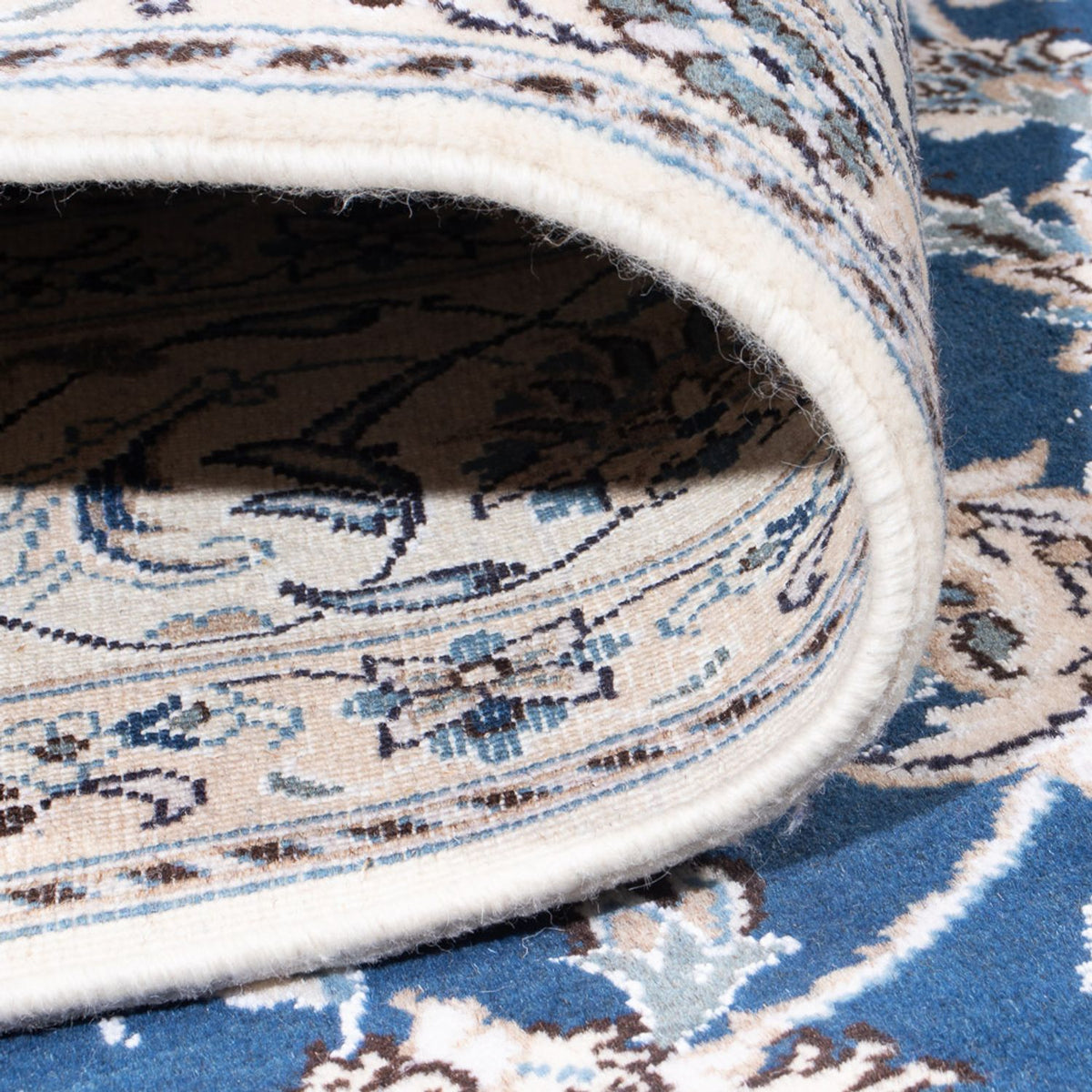 Dywan perski - Nain - 293 x 194 cm - ciemnoniebieski