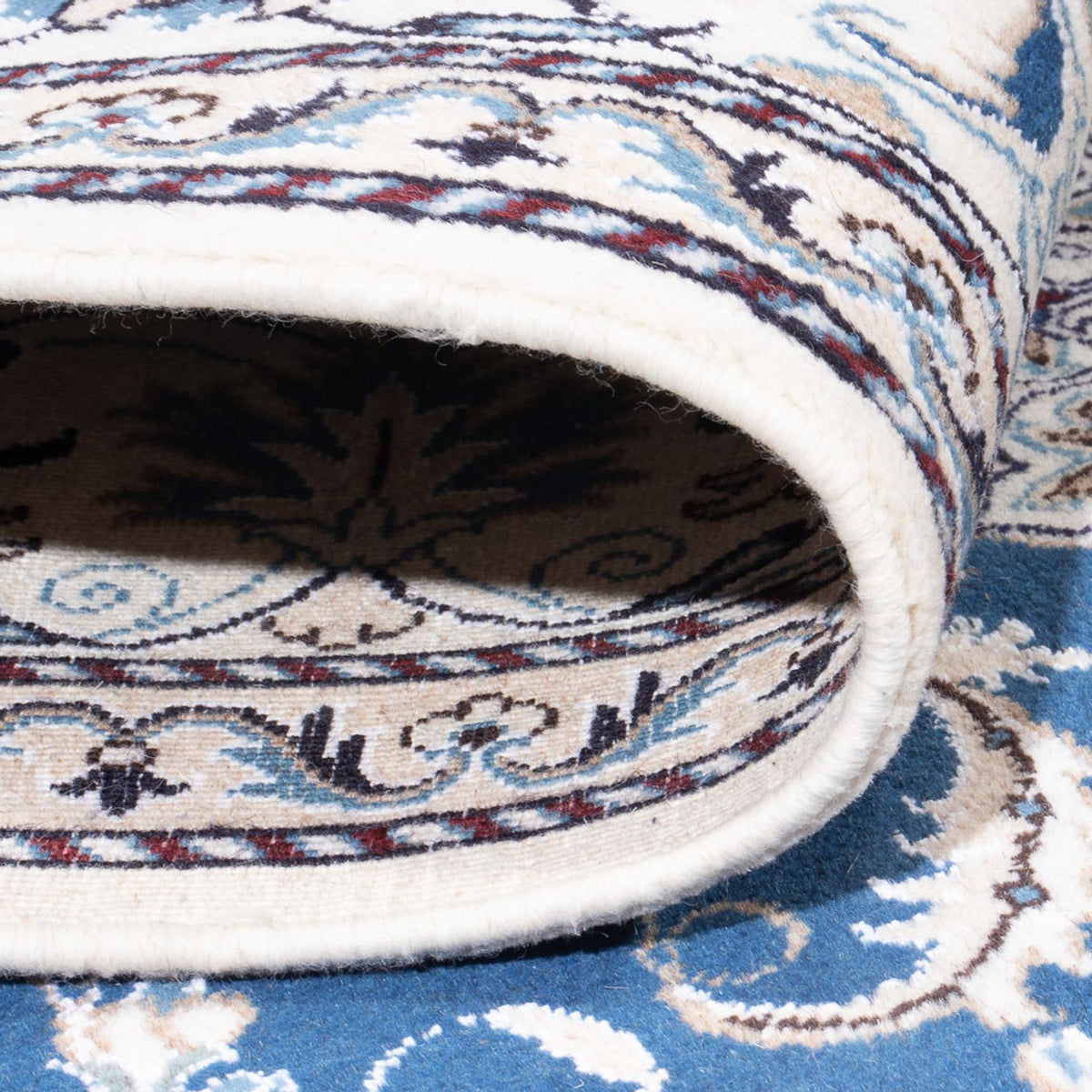 Dywan perski - Nain - 302 x 196 cm - niebieski