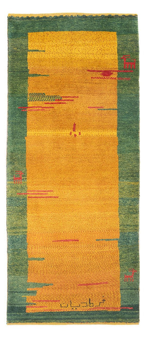 Biegacz Dywan Gabbeh - perski - 198 x 75 cm - wielokolorowy