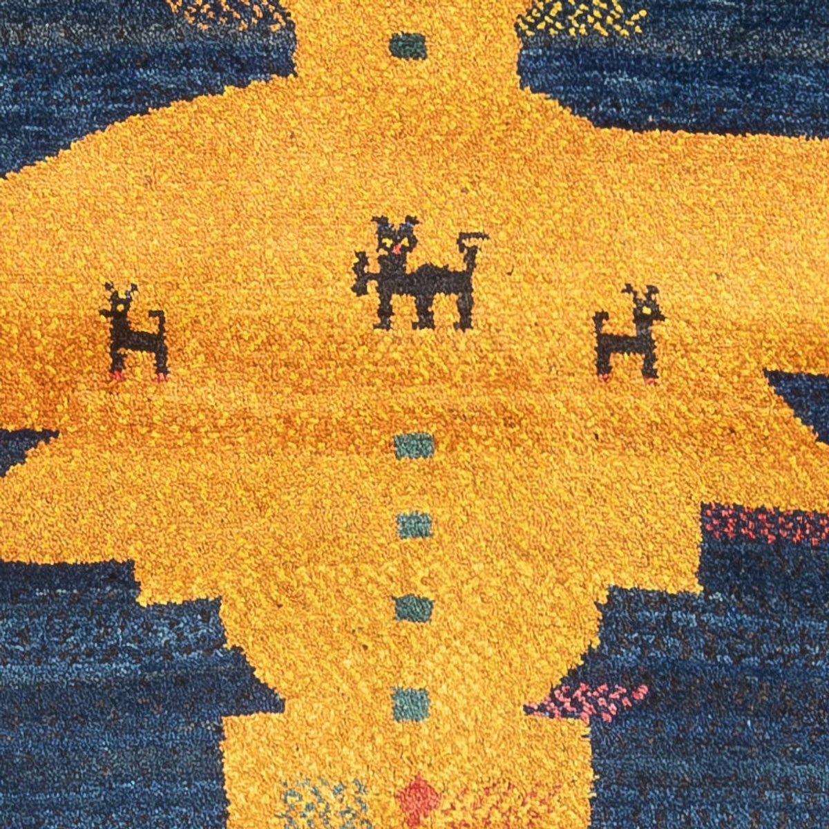 Biegacz Dywan Gabbeh - perski - 230 x 85 cm - wielokolorowy