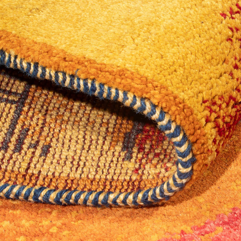 Biegacz Dywan Gabbeh - perski - 213 x 85 cm - wielokolorowy