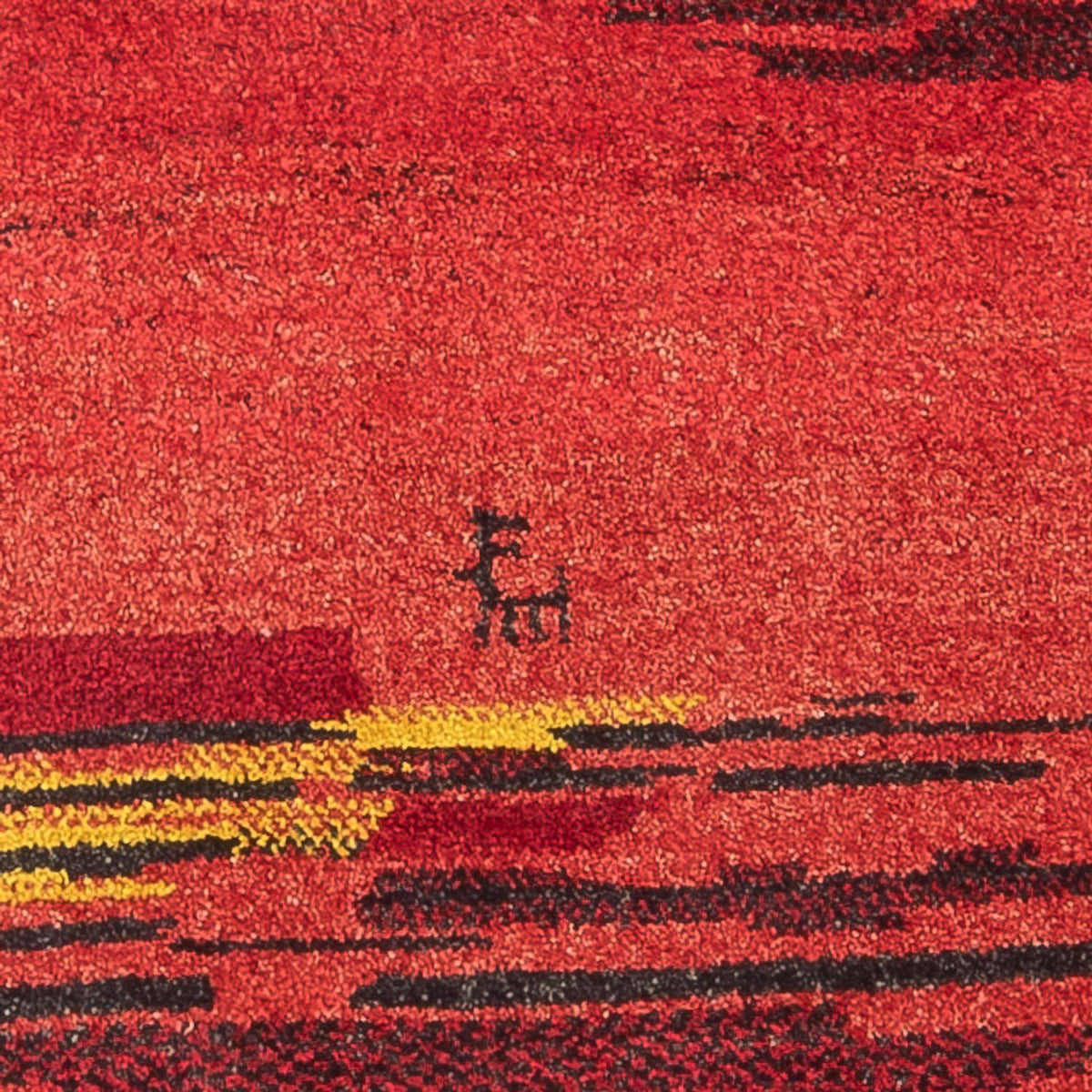 Biegacz Dywan Gabbeh - perski - 200 x 83 cm - wielokolorowy