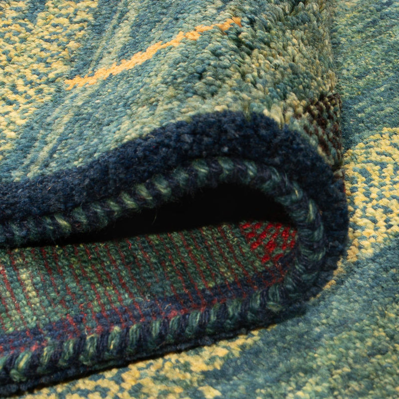 Biegacz Dywan Gabbeh - perski - 195 x 87 cm - wielokolorowy