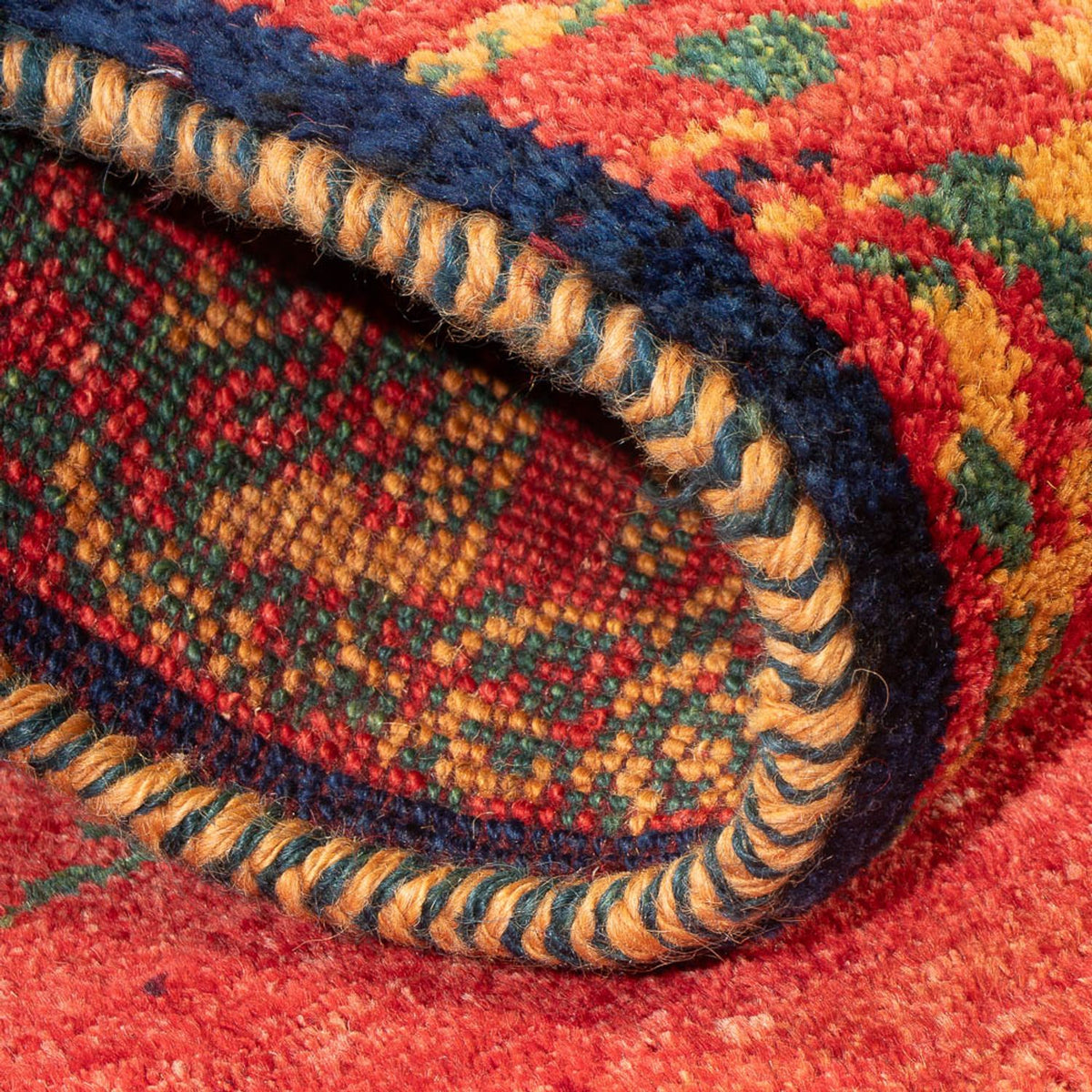 Biegacz Dywan Gabbeh - perski - 235 x 75 cm - wielokolorowy