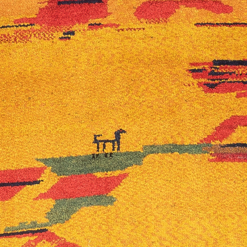 Biegacz Dywan Gabbeh - perski - 235 x 85 cm - wielokolorowy