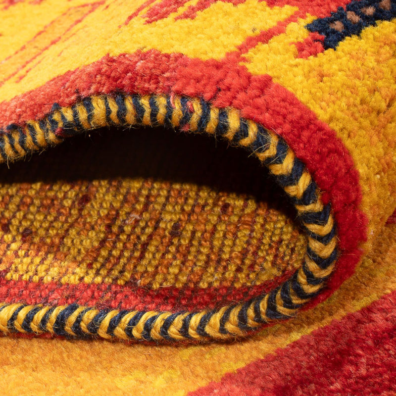 Biegacz Dywan Gabbeh - perski - 235 x 85 cm - wielokolorowy