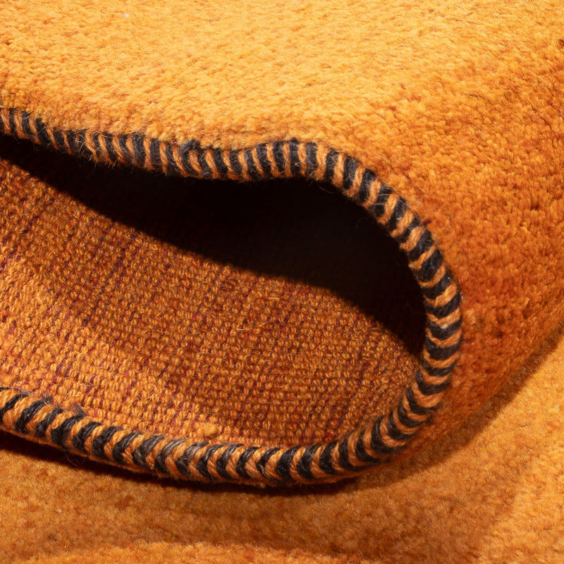 Biegacz Dywan Gabbeh - perski - 220 x 74 cm - pomarańczowy