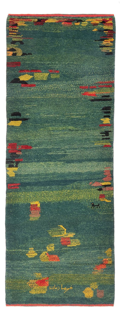 Gabbeh perski Dywan 87x218cm - Perserteppich Wollteppich