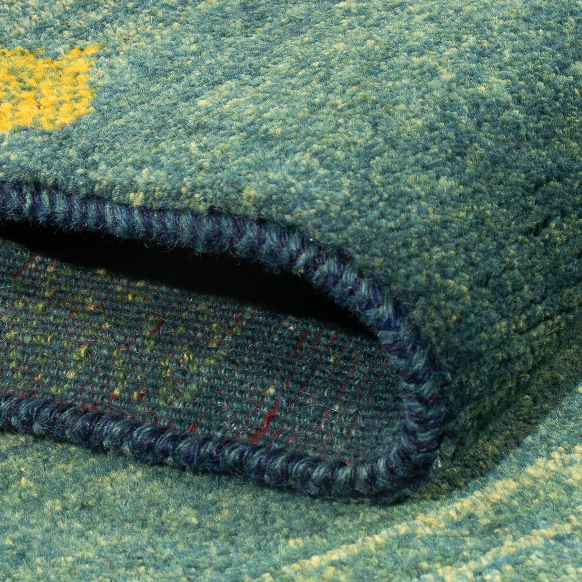 Biegacz Dywan Gabbeh - perski - 218 x 87 cm - wielokolorowy