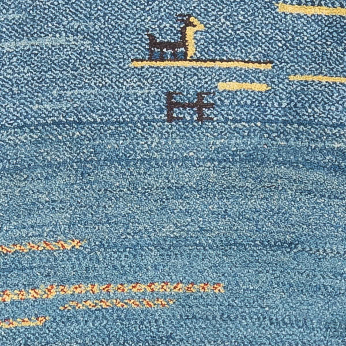 Biegacz Dywan Gabbeh - perski - 193 x 90 cm - wielokolorowy