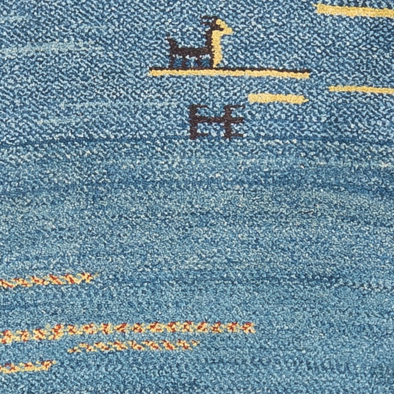 Biegacz Dywan Gabbeh - perski - 193 x 90 cm - wielokolorowy