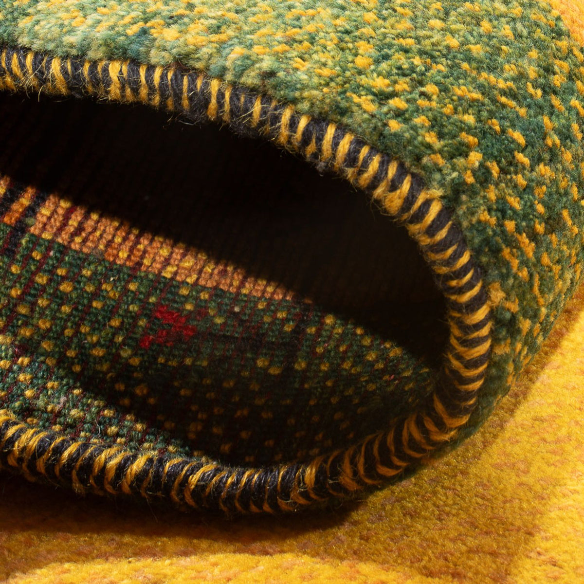 Biegacz Dywan Gabbeh - perski - 196 x 83 cm - wielokolorowy