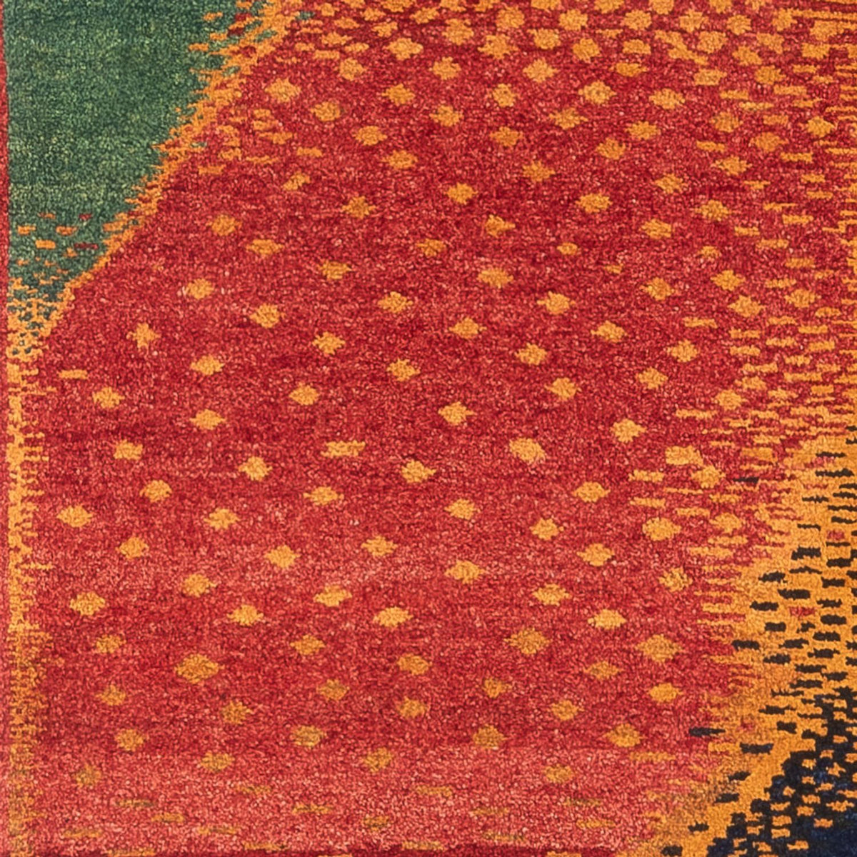 Biegacz Dywan Gabbeh - perski - 285 x 68 cm - wielokolorowy