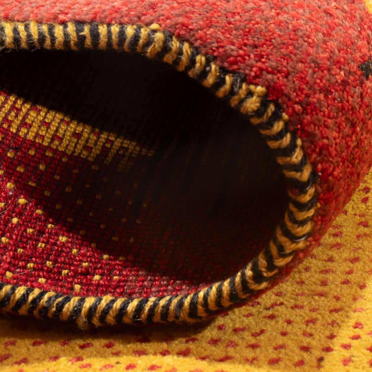 Biegacz Dywan Gabbeh - perski - 188 x 88 cm - wielokolorowy