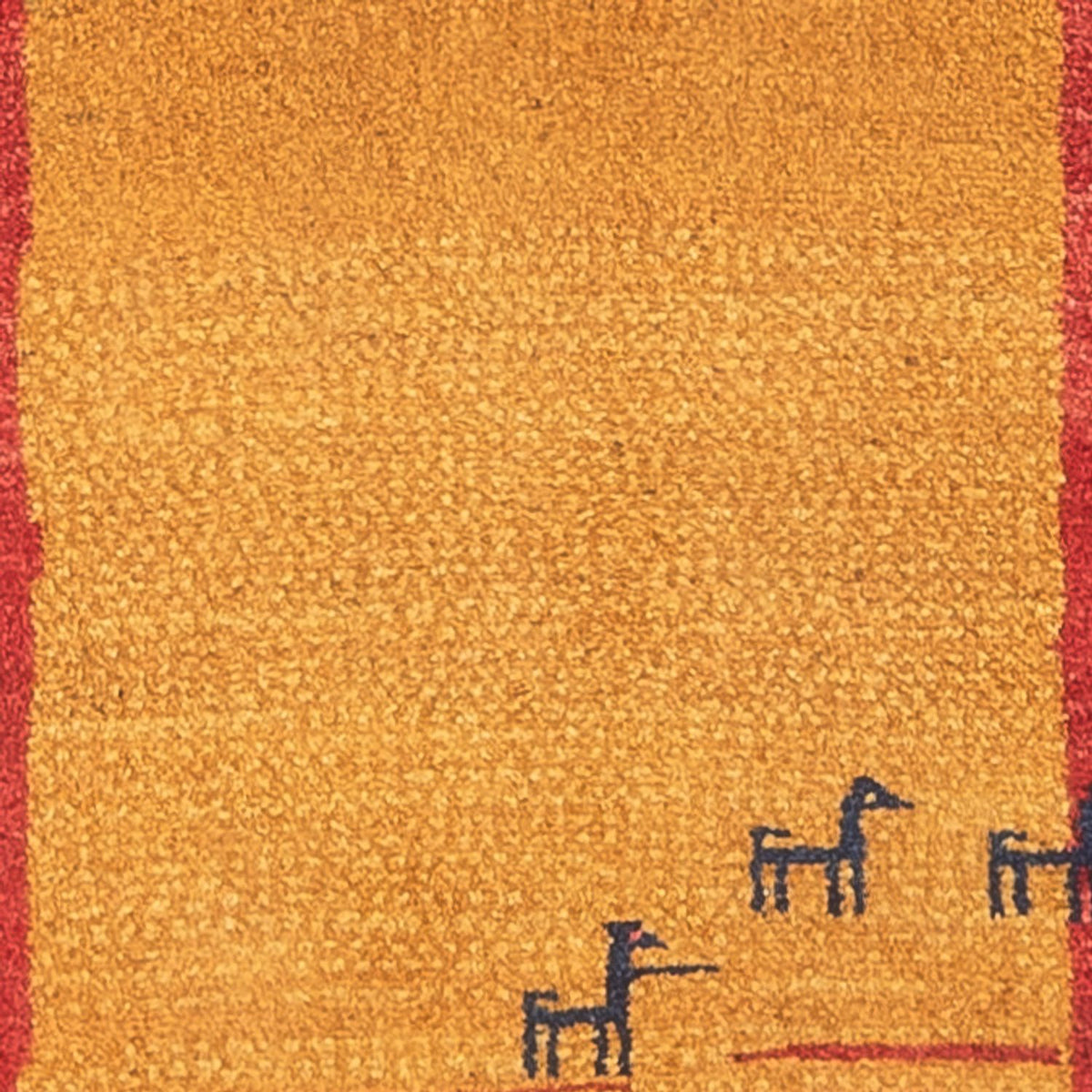 Biegacz Dywan Gabbeh - perski - 177 x 75 cm - wielokolorowy