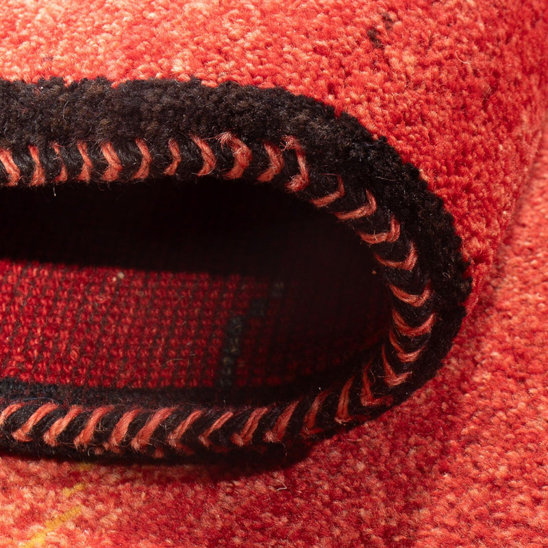 Biegacz Dywan Gabbeh - perski - 187 x 87 cm - czerwony